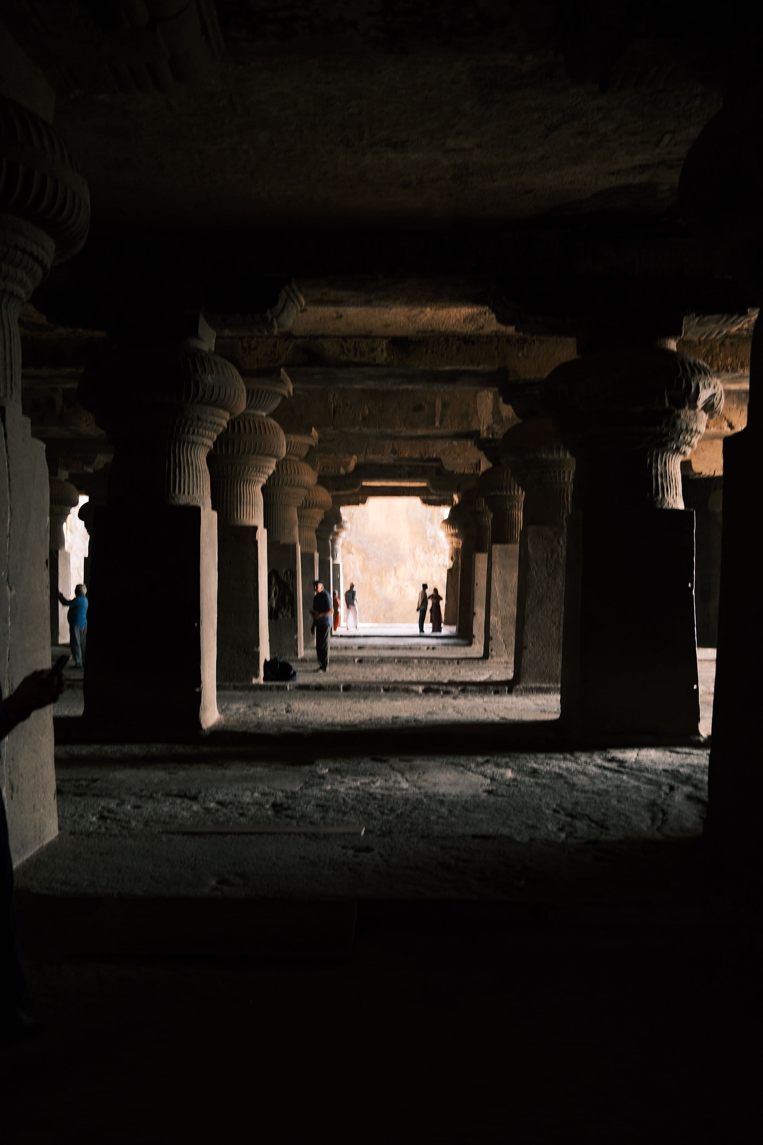 Interior hall of the Ellora Caves