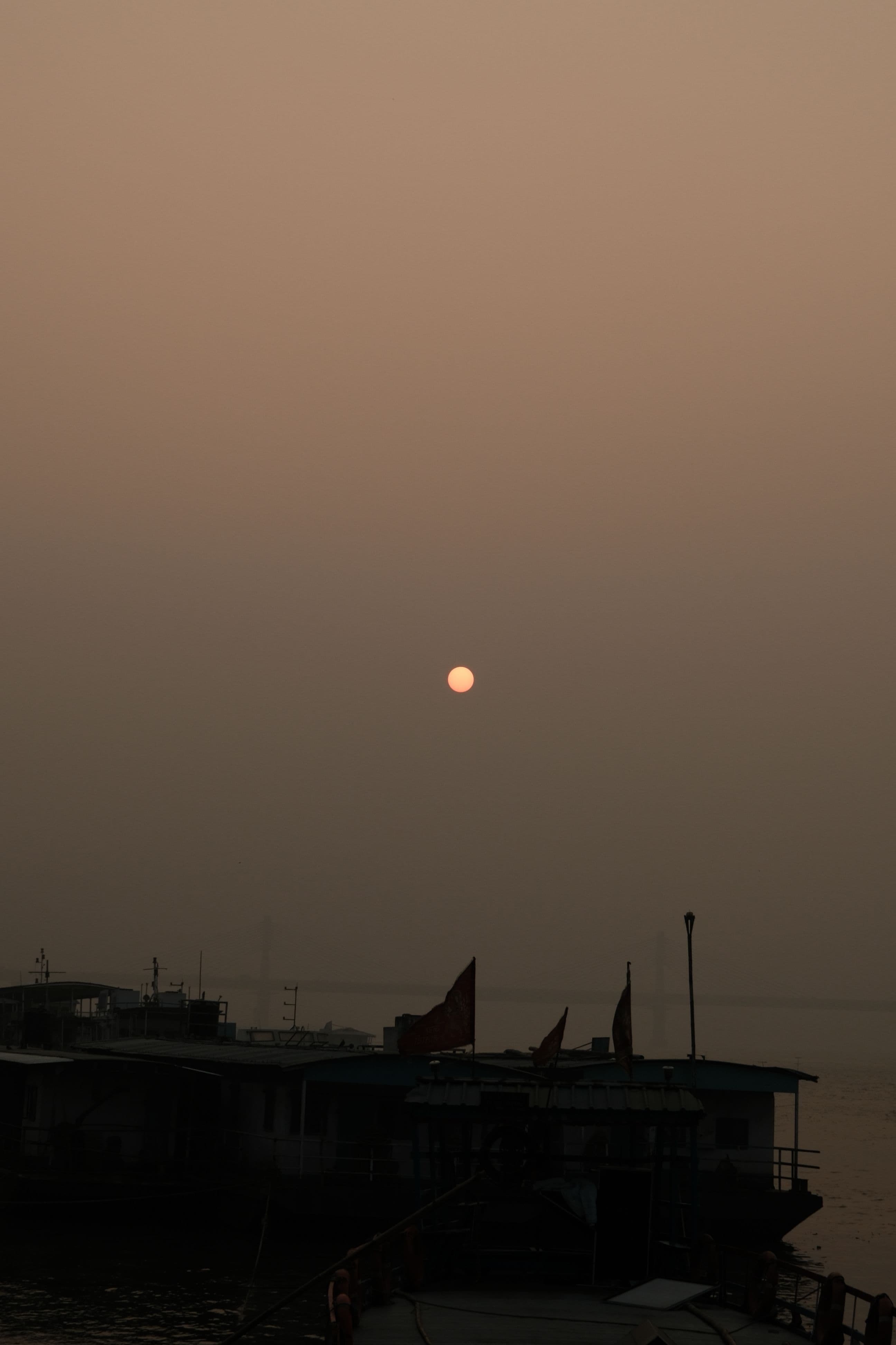 Sunset over the Narmada River